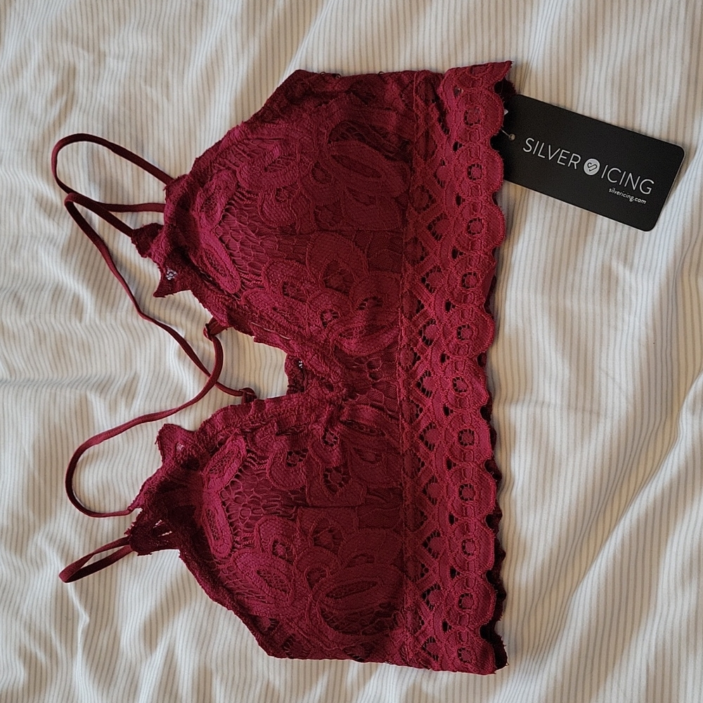 Silver icing date night bralette